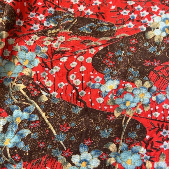Samantha Chang Floral Mesh Lounge Pants Size Large - Picture 4 of 5